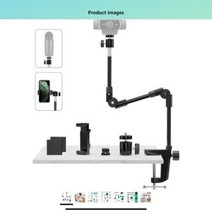 Webcam stand camera mount